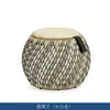 Juego de Sofá Silla de Mimbre para Balcón con Mesa de Café, Sofá de Mimbre para Patio, Juego de Muebles de Sofá para Exteriores de Villa de Alojamiento