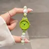 Reloj de cadena en forma de corazón, dulce y lindo, para niñas, único y no común, adorable para estudiantes de secundaria y preparatoria, alto valor estético