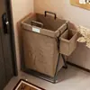 Cesta de Lavandería Hogar Cesta de Almacenamiento de Ropa Sucia Baño Cesta de Lavandería Dormitorio Cesta de Almacenamiento de Artículos Varios Puerta de Entrada Trasera Cesta para Ropa Sucia