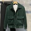 Two Big B Dou Trendy Brand Fashion Jaqueta de veludo cotelê masculina Top Jaqueta de veludo cotelê masculina Coreana Moda Primavera e Outono Jaqueta