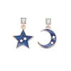 Pendientes Xingyue aretes de plata de ley para mujer aretes asimétricos 2020 nuevos aretes de moda joyería de esmalte epoxi creativa