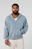 Jaqueta Moletom com Zíper Estilo Americano Novo para Homens para Corrida, Esportes, Fitness, Roupa Casual Estampada
