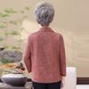 Nova Camisa de Primavera para Mãe Vestido para Mulheres de Meia-Idade e Idosas Vovó Primavera e Verão 2025 Roupas de Verão para Esposa de 70 anos