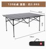Atacado do Fabricante Mesa de Rolo de Ovo Mesa Dobrável Portátil Montada em Carro para Exterior Mesa Leve para Piquenique Camping Churrasco