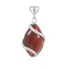 Comercio exterior transfronterizo joyería al por mayor colgante ovalado de cristal natural collar de línea simple ojo de caballo femenino versátil sensación de alta gama