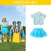 Fantasias de Cheerleader para Crianças para o Dia das Crianças, Fantasias para Eventos Esportivos Escolares, Fotos de Formatura do Jardim de Infância, Fantasias para Apresentações de Dança