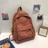 Mochila Wuyin Alunos do Ensino Fundamental Estilo Japonês Mochila Mori Alunos do Ensino Fundamental Alunos Universitários Mochila Escolar Cor Sólida Feminina Estilo Coreano ins