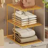 Armario divisor de capas para armario de dormitorio estante de almacenamiento apilable divisor de ropa artefacto de almacenamiento