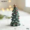 Resina Transfronteriza Escritorio Árbol de Nieve Verde Árbol de Navidad Adornos Pequeños Mini Decoración Festiva Arreglo Venta al por Mayor