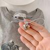 Accesorios metálicos para el cabello con lazo multicapa accesorios de una sola capa anillo colgante mariposa de amor zapatos collar de flor accesorios de flor