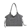 2026 Nuevo Estilo Coreano Estilo Perezoso Estampado de Estrellas Bolso Nube Gran Capacidad Hombro Único Cruzado Versátil Bolso de Mano para Viajes