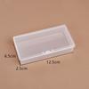 12.5 Pinzas Rectangulares de Plástico Transparente Caja de Equipo de Pesca Caja de Piezas de Joyería Caja para Cuentas de Arroz Cuentas para Arte de Uñas Pieza de Diamante Caja de Almacenamiento
