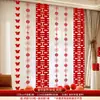 Set de Decoración de Habitación de Boda Cortinas Ventana Tira Larga Decoraciones Colgantes de Personajes de Boda Guirnaldas para Boda Casa Nueva Dormitorio Sala de Estar