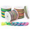 Festival del Bote del Dragón Cuerda Trenzada Colorida DIY Tejido a Mano Pulsera de Siete Colores Bolsa de Huevo Solapa Collar Cuerda de Mano Hilo Trenzado Colorido