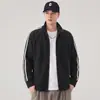 Sudadera Cardigan con Cremallera para Hombre con Cuello Alto, Color Sólido, Chaqueta Casual Retro Japonesa, Chaqueta de Moda Nueva Primavera/Otoño 2026