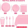Set de Vajilla de Papel de Color Sólido Transfronterizo para Fiesta Plato de Papel Colorido Plato Disco Vajilla de Mesa Fiesta Navideña Picnic Plato para Pastel Multicolor