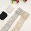 Nuevo ribete de encaje elástico prensado de colores, 3.2 cm de ancho, para proyectos de bricolaje, adornos de faldas y accesorios para cortinas