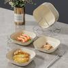 Plato de fruta estilo japonés, mesa de comedor, plato de hueso, refrigerio, postre, plato de refrigerio de fruta seca, plato de hueso, plato pequeño para el hogar