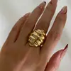 Anillo de Moda Trendy para Mujer, Nuevo Estilo Marino Transfronterizo Europeo y Americano, Textura de Caracola, Alta Calidad, Simple