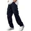 2025 Transfronterizo Amazon Comercio Exterior Nuevo Ropa de Trabajo para Hombre Pantalones Casuales Deportivos Multibolsillo para Exteriores con Cordón Pantalones Largos