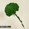 Venda direta da fábrica simulação cravo verde sensação de borracha macia forma de bola de cabelo flor design arranjo de flores material bola de cebola flor de cebola