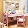 Escritorio de Madera Maciza Simple para el Hogar Mesa y Silla de Aprendizaje Ajustables para Niños Escritorio de Escritura para Estudiantes Escritorio de Computadora Escritorio de Oficina