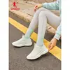 Zapatos Deportivos Ligeros Blancos Jordan Yueyu para Mujer Otoño 2025 Nuevos Zapatos de Correr de Cuero Impermeables Zapatos Antideslizantes para Jogging