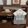 Conjunto de niña: conjunto elegante de dos piezas para bebés, que incluye una camiseta y pantalones casuales de pierna recta con un dobladillo elegante, top y pantalones modernos