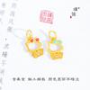 Tienda de oro con accesorios de oro DIY colgante de lazo hueco de Hello Kitty cadena para clavícula para mujer