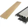 Rodapié de aleación de aluminio cepillado, Rodapié a presión engrosado, Estilo F, 456 cm, Rodapié para pared plana