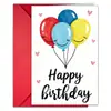 Conjunto de Cartão de Aniversário Criativo Transfronteiriço com Envelope Cartão de Agradecimento para Festa de Aniversário Cartão Grande