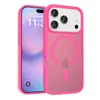 Personalización Transfronteriza Adecuada para iPhone 18 Pro Funda Magnética Semi-Transparente Mate para Teléfono Cubierta de Teléfono Anti-Caídas Dos en Uno