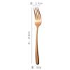 Juego de cuatro piezas de cuchillo, tenedor y cuchara elegantes de acero inoxidable 304 para restaurante, hotel, estilo chino y occidental, chapados en oro.
