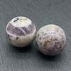 Bola de cristal natural de 20 mm, piedra arcoíris, piedra de ojo de tigre, bola redonda, adorno de matriz de siete estrellas, muestra de enseñanza científica popular para niños, transfronterizo