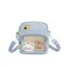 Bolso Cruzado de un Solo Hombro, Bolso de Moda Callejera Inspirado en Anime para Mujer, Bolso Ita Transparente de Nueva Temporada, Bolso Pequeño Versátil de Moda