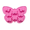 Molde de Silicone Formato Borboleta 706 com 8 Elos, Adequado para Chocolate, Doces e Ferramentas de Decoração de Bolos