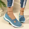 Zapatos de Mujer Temu Verano Malla Tejida al Aire Transpirables Zapatos Individuales con Suelas Suaves Que No Cansan Tus Pies, Zapatos Casuales Planos Slip-On