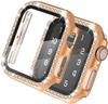Adequado para Apple Watch109 Capa Protetora de Relógio com Concha de PC Temperado Cravejada de Diamantes e Película Integrada Capa de Relógio iWatch S11