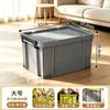 Caja de almacenamiento de ropa de gran capacidad, caja de almacenamiento para el hogar extragrande con tapa, especializada para juguetes y edredones, caja de almacenamiento de plástico portátil