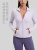 Chaqueta de Fitness de Empalme Transfronterizo Europeo y Americano Transpirable Elástica con Bolsillo para Correr y Ciclismo Ropa Deportiva para Yoga Chaqueta