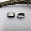 Venta al por mayor de fábrica Retro Hecho a mano DIY Correa para teléfono Hebilla ajustable de doble agujero Hebilla de anillo de correa de reloj de aleación de zinc