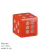 Dados de cristal natural de 16 mm transfronterizos, divertido accesorio para puntuar juegos de mesa, dados de piedra semipreciosa con esquinas rectas arenados