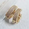 Accesorios europeos y americanos al por mayor moda lujo full zircon micro incrustación hebilla de oreja joyería para orejas de mujer comercio electrónico transfronterizo venta caliente E5987