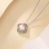 Yuebao Jewelry Collar de Perlas Hueco Ruyi de Plata de Ley S925 Cadena para Clavícula Versátil de Lujo Ligero Francés Más Vendido