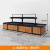 Supermercado Estilo Yonghui Comercial Prateleira de Aço e Madeira para Frutas e Verduras Ilha de Exposição Rack para Loja de Frutas Produtos Frescos Prateleira para Frutas e Verduras