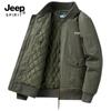 Jaqueta de Inverno Transfronteiriça Casaco Quente Masculino Inverno Acolchoado Espessado Casaco de Algodão para Pai de Meia-Idade Jaqueta Casual #