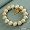 Pulsera de Boj de Hoja Pequeña 2.0 Cuentas Budistas de Madera Maciza para Hombres y Mujeres, Cuentas de Oración Portátiles de 108 Cuentas, Alta Densidad, Resistente al Agua, Artículo Coleccionable