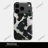 Nueva Funda de Teléfono con Estampado de Vaca de Comercio Exterior Adecuada para Apple 16/17 Pro, Funda con Película Dos en Uno, Envío Directo de Fábrica