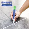 Pluma Reparadora de Color para Juntas de Azulejo Pluma Reparadora para Azulejo de Piso Herramienta para Juntas de Belleza de Azulejo Pluma Marcadora Blanca