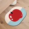 Alfombra Absorbente de Barro de Diatomeas para Baño Alfombra Especial para Puerta de Baño Piso Azul Fresco Alfombrilla Antideslizante para Pies Baño